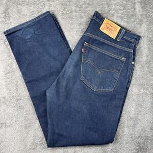 Vintage Levis 505 Jeans Mens 38x32 Dark Wash Denim Classic Straight Leg